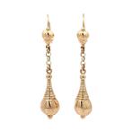 Gouden vintage fantasie oorhangers 14 kt, Ophalen of Verzenden, Nieuw