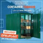 Opslagcontainer met stellingen | tuinhuis | demontabel op=op