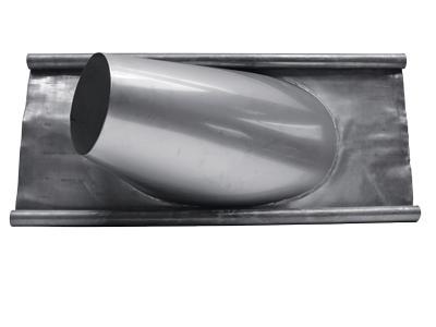 Rookkanaal 125 Dw. Dakplaat Hellend Lood 45-60 Gr, Huis en Inrichting, Kachels