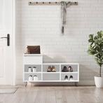 vidaXL Schoenenkast 102x36x60 cm bewerkt hout hoogglans wit, Verzenden, Nieuw
