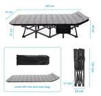 Opvouwbaar campingbed voor volwassenen heavy duty 200 kg, Verzenden, Nieuw
