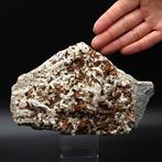 Alpino, SIDERITE kleur MATTONE op QUARZI IALINI, Italië, Verzamelen