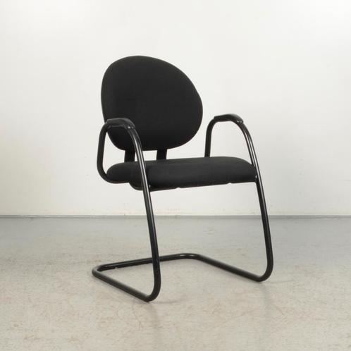 Vergaderstoel Steelcase Strafor - Zwart - Sledeframe, Huis en Inrichting, Stoelen, Ophalen of Verzenden