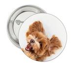 Button of magneet Happy Doodle met of zonder eigen tekst, Verzenden, Nieuw