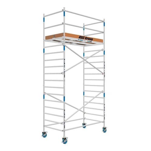 Tweedehands steiger 135 x 250 x 6.2 mtr WH GRATIS AFHOUDERS, Doe-het-zelf en Verbouw, Steigers, Rolsteiger of Kamersteiger, Nieuw