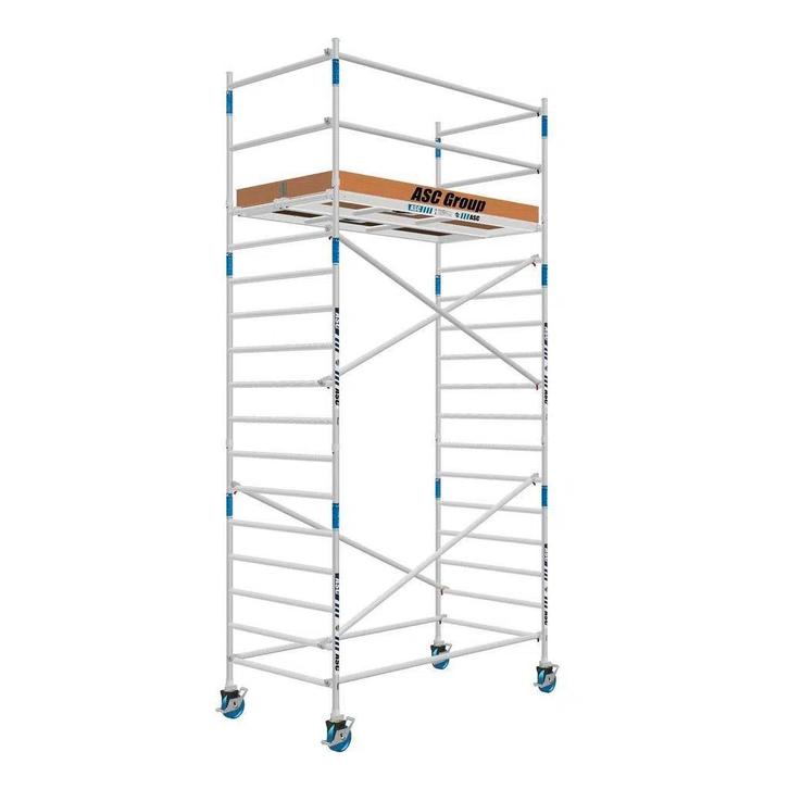 Tweedehands steiger 135 x 250 x 6.2 mtr WH GRATIS AFHOUDERS, Doe-het-zelf en Verbouw, Steigers, Rolsteiger of Kamersteiger, Nieuw