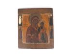 Een ikoon van Maria met kind, Rusland, 19e eeuw, Antiek en Kunst