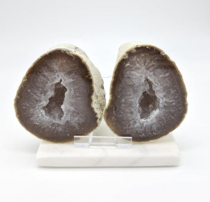 Druzy Agaat Geode, Verzamelen, Mineralen en Fossielen, Ophalen of Verzenden