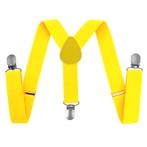 Fako Fashion - Kinder Bretels - Effen - 65cm - Lichtgeel, Verzenden, Nieuw