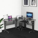 TRUUSK Hoekbureau Computerbureau - L-vormig met Zwart Veilig, Huis en Inrichting, Bureaus, Verzenden, Nieuw
