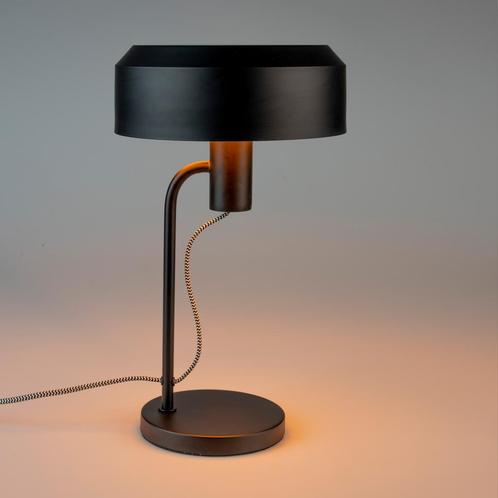 *WOONWINKEL* Zwarte Tafellamp Industrieel, Huis en Inrichting, Lampen | Tafellampen, Nieuw, Verzenden