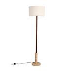 *WOONWINKEL* Dutchbone Jackson Vloerlamp Met Travertin Voet, Huis en Inrichting, Lampen | Vloerlampen, Verzenden, Nieuw