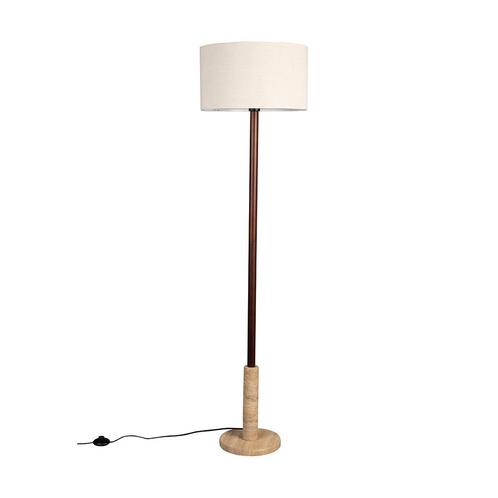 *WOONWINKEL* Dutchbone Jackson Vloerlamp Met Travertin Voet, Huis en Inrichting, Lampen | Vloerlampen, Nieuw, Verzenden