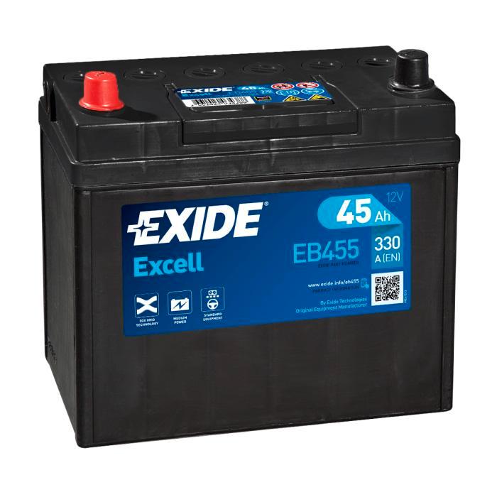Exide Excell 12V 45Ah - Loodzuur - Startaccu - EB455, Watersport en Boten, Bootonderdelen, Nieuw