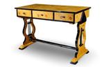 Liervormig Biedermeier-stijl esdoorn bureau - Bureau -, Antiek en Kunst