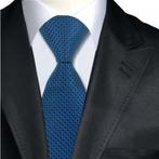 Luxe zijden stropdas Rome - blauw
