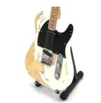 Miniatuur Fender Telecaster gitaar met gratis standaard
