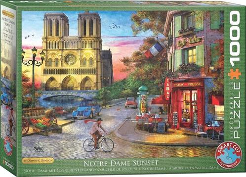 Notre Dame Sunset Puzzel (1000 stukjes) | Eurographics -, Hobby en Vrije tijd, Denksport en Puzzels, Nieuw, Verzenden