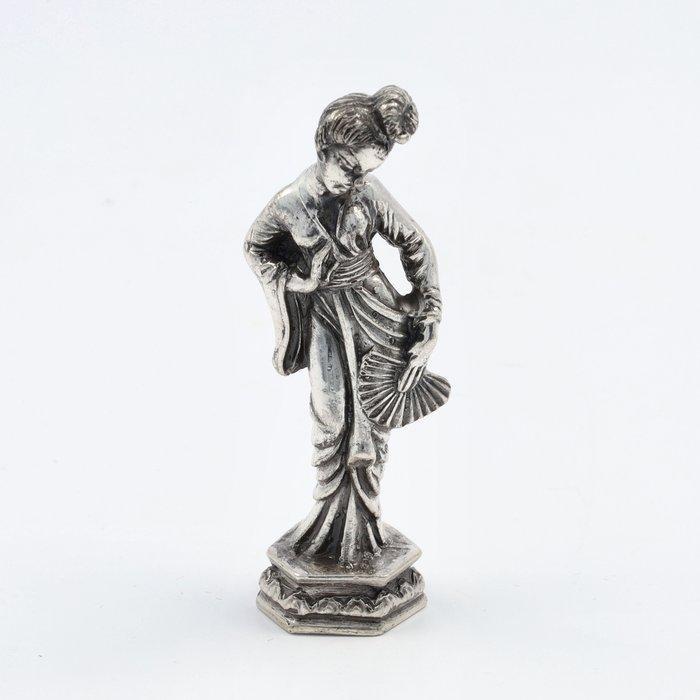 Carlo Camusso - Chinese Danseres - Miniatuur beeldje - .925, Antiek en Kunst, Antiek | Goud en Zilver