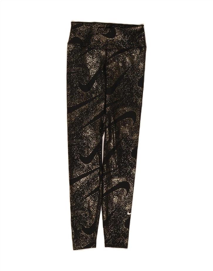 NIKE Womens Dri Fit Graphic Leggings UK 6 XS  Black Spotted, Kleding | Dames, Leggings, Maillots en Panty's, Verzenden