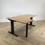 hoekbureau (links) met kabel doorvoer 180x120 cm, beuken -, Huis en Inrichting, Ophalen of Verzenden, Gebruikt, Bureau