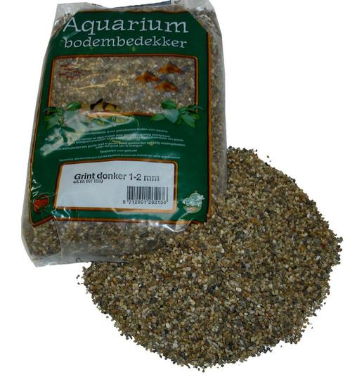 Aquarium Grind 1-2 mm donker 2,5 kg., Dieren en Toebehoren, Vissen | Aquaria en Toebehoren, Nieuw, Ophalen of Verzenden