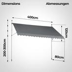 Klemluifel - Balkon luifel - Verticale luifel - 400 cm - Ant, Tuin en Terras, Zonneschermen, Verzenden, Zo goed als nieuw
