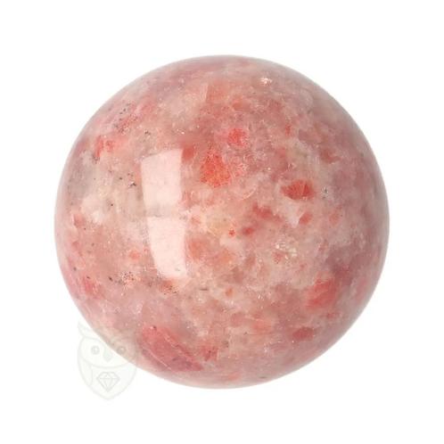 Zonnesteen edelstenen bol  Nr 49 - Ø 5.44 cm - 216 gram, Sieraden, Tassen en Uiterlijk, Edelstenen, Nieuw, Verzenden