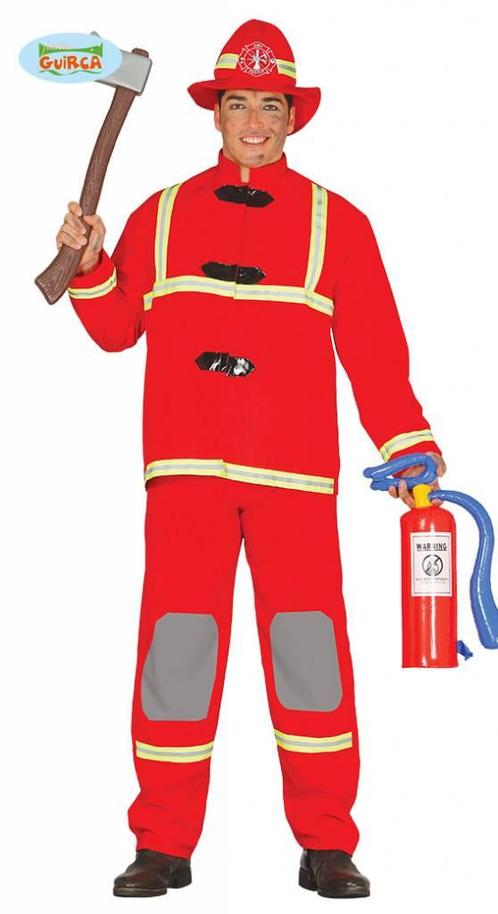 Brandweer kostuum man, Kleding | Heren, Carnavalskleding en Feestkleding, Nieuw, Ophalen of Verzenden