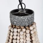 Perle kralen lamp Medium Binnenverlichting Alle hanglampen, Huis en Inrichting, Lampen | Hanglampen, Verzenden, Nieuw, Hout, Minder dan 50 cm