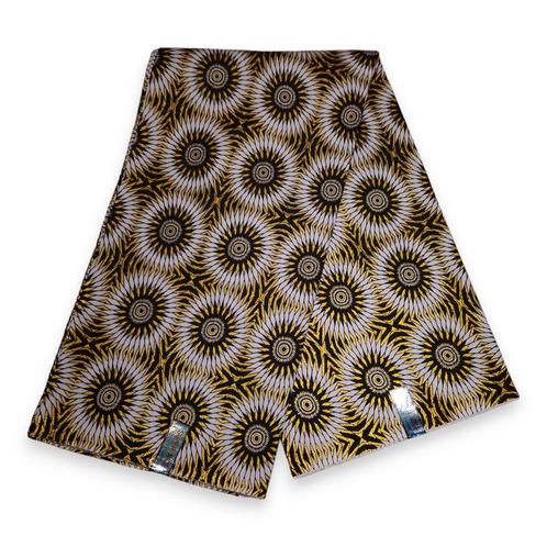 Afrikaanse stof - Exclusief versierd met glittereffecten 100, Hobby en Vrije tijd, Stoffen en Lappen, Nieuw, Ophalen of Verzenden