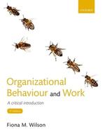 9780198777137 Organizational Behaviour and Work, Verzenden, Zo goed als nieuw, Fiona M. Wilson