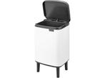 Brabantia Bo Hi Prullenbak - 7 liter - White, Verzenden, Zo goed als nieuw
