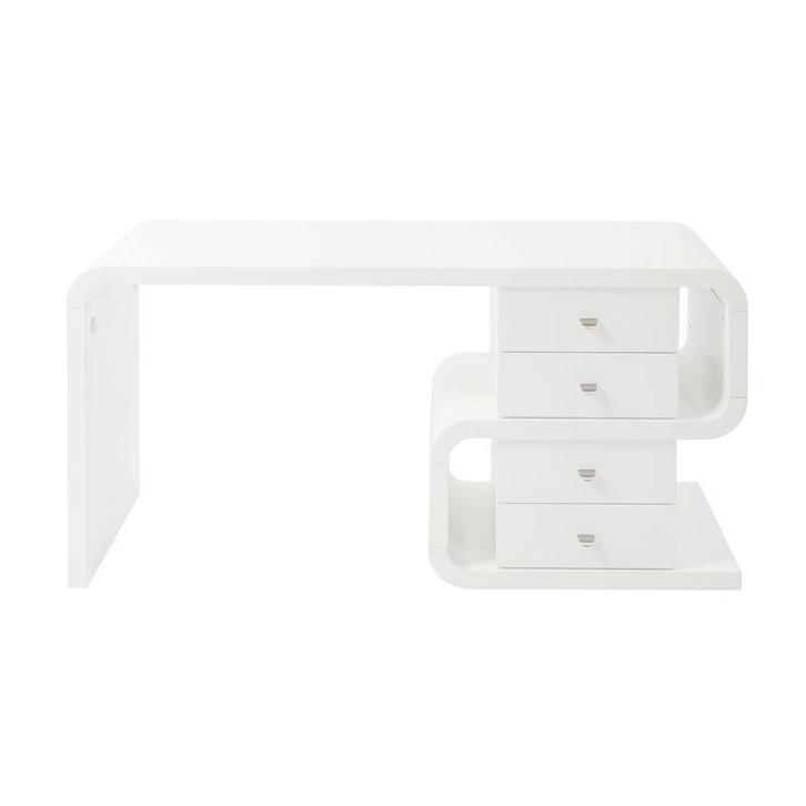 *WOONWINKEL* Kare Design Club Snake Bureau Retro Design Wit, Huis en Inrichting, Bureaus, Nieuw, Verzenden