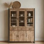 Buffetkast Mangohout Britt 140 cm, Verzenden, Nieuw, Overige houtsoorten, Industriële meubels