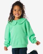 HEMA Kindersweater met kraag groen van €17 voor €11.9 sale, Verzenden, Nieuw