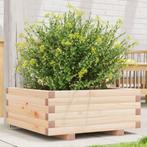 vidaXL Plantenbak 60x60x26,5 cm massief grenenhout, Verzenden, Nieuw, Hout