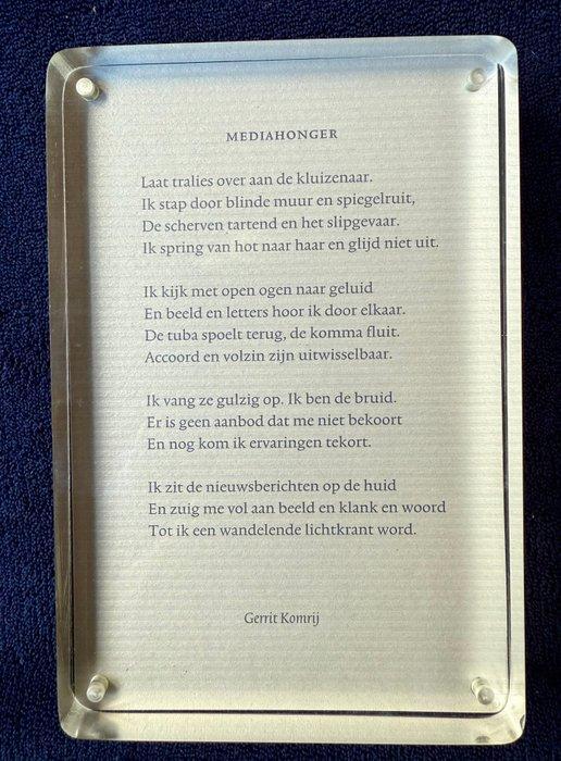 Gerrit Komrij - Mediahonger - 2006, Antiek en Kunst, Antiek | Boeken en Bijbels