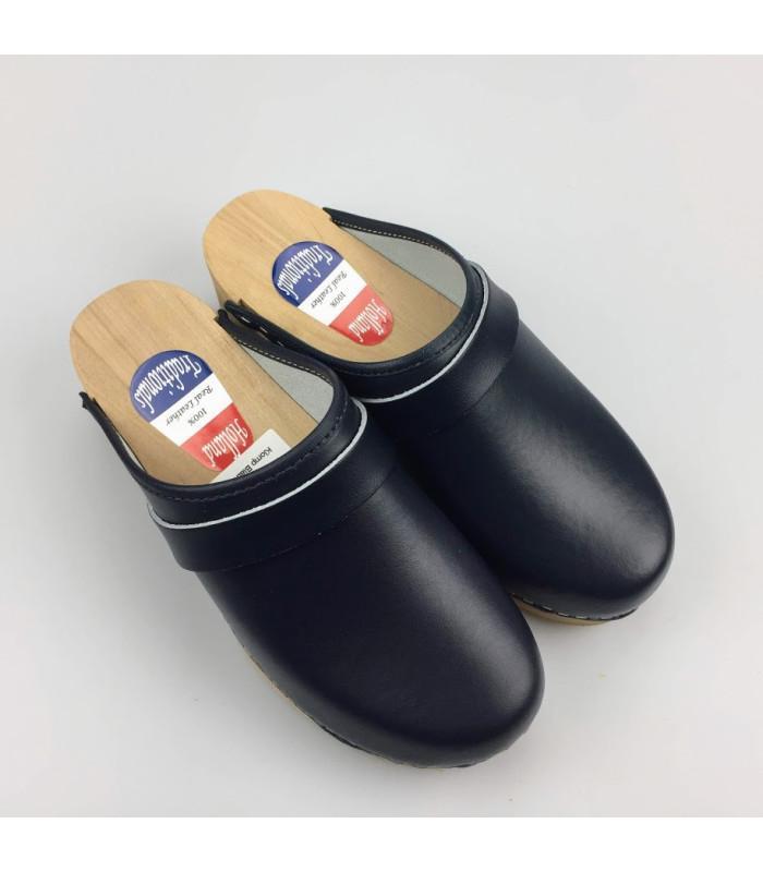 Lederen damesklompen classic blauw, Kleding | Heren, Schoenen, Nieuw, Ophalen of Verzenden
