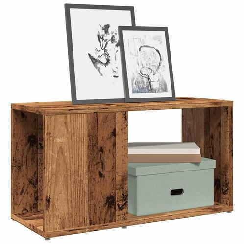 vidaXL Tv-meubel 60x24x32 cm bewerkt hout oud houtkleurig, Huis en Inrichting, Kasten | Boekenkasten, Nieuw, Overige houtsoorten