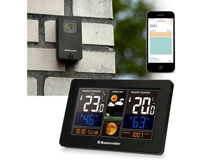 Buienradar BR900 - 3-in-1 Wifi Weerstation - Draadloze, Audio, Tv en Foto, Weerstations en Barometers, Zo goed als nieuw, Verzenden