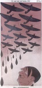 Onthulling van de Luftwaffe op spotprent (lijst optie), Antiek en Kunst, Verzenden
