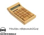 Houten Rekenmachine / Calculator op Zonne-Energie, Verzenden, Nieuw in verpakking