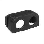 ProPlus Dubbel opbouwframe - 2 x Ø 29 mm - zwart - kunststo, Doe-het-zelf en Verbouw, Elektra en Kabels, Ophalen of Verzenden