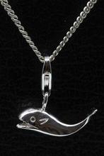Zilveren Walvis hanger en/of bedel, Sieraden, Tassen en Uiterlijk, Nieuw, Verzenden