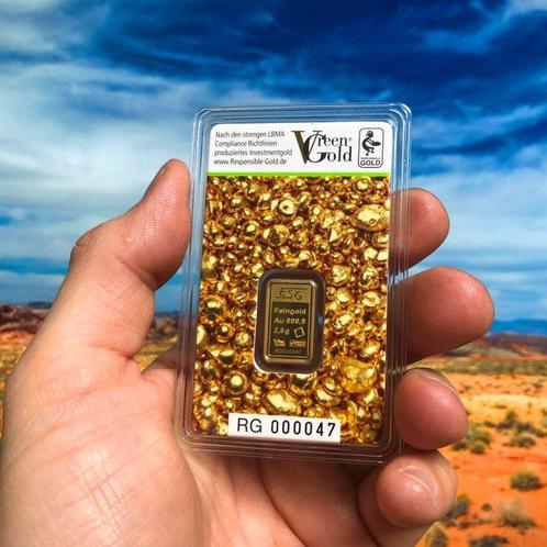 2,5 gram - Goud .999 - Valcambi Auropelli Responsible Gold, Postzegels en Munten, Edelmetalen en Baren