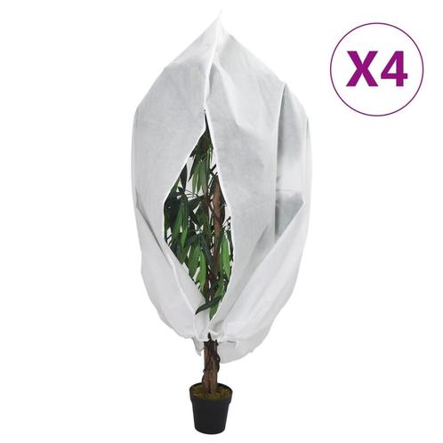 vidaXL Plantenhoezen met ritssluiting 4 st 70 g/m² 3,14x2,5, Tuin en Terras, Overige Tuin en Terras, Nieuw, Verzenden