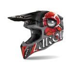 Airoh 2022 Wraap Alien Crosshelm Mat Zwart / Rood maat S, Motoren, Kleding | Motorhelmen, Nieuw met kaartje