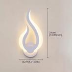 Moderne LED Wandlamp 10W – 3000K Warm Wit Vlamvormig, Verzenden, Nieuw
