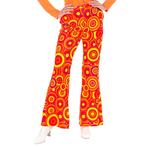 Disco 70S Broek Oranje Dames Bubbels, Kleding | Dames, Verzenden, Nieuw